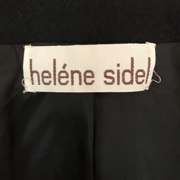 Vintage black wool cropped blazer with gold embroidery - Picture 5 of 12